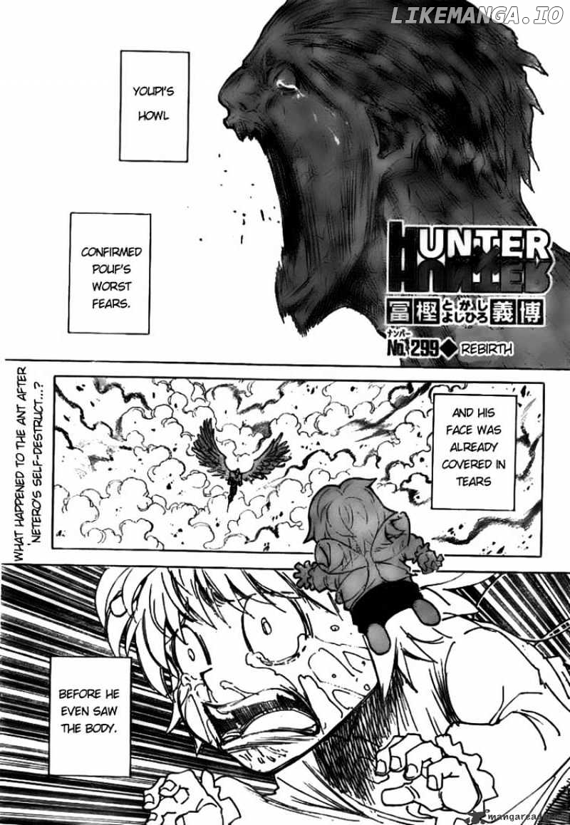 Hunter x Hunter, Chapter 299 image 01